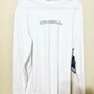 O'Neill Men's Classic UPF 50+ Protection White Long Sleeve Tee